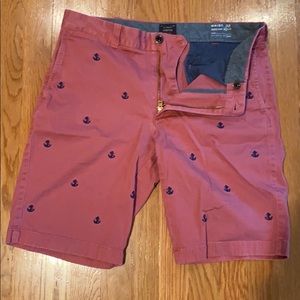 Men’s J.Crew Stretch Shorts (Red) - Waist: 32